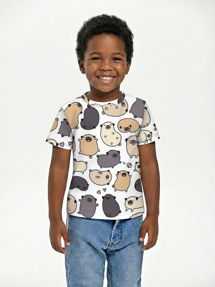 Camiseta Básica de Algodón Niño