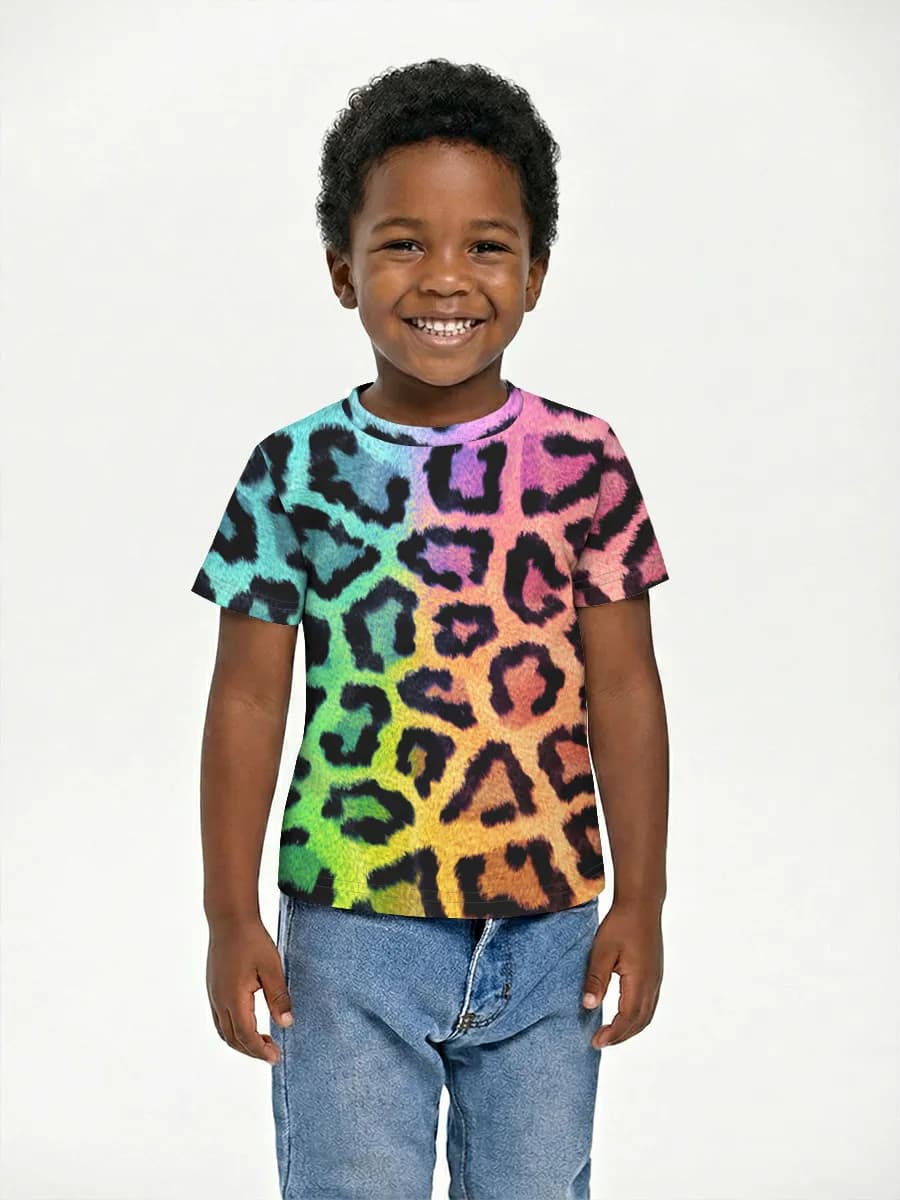 Boys' basic cotton T-shirt