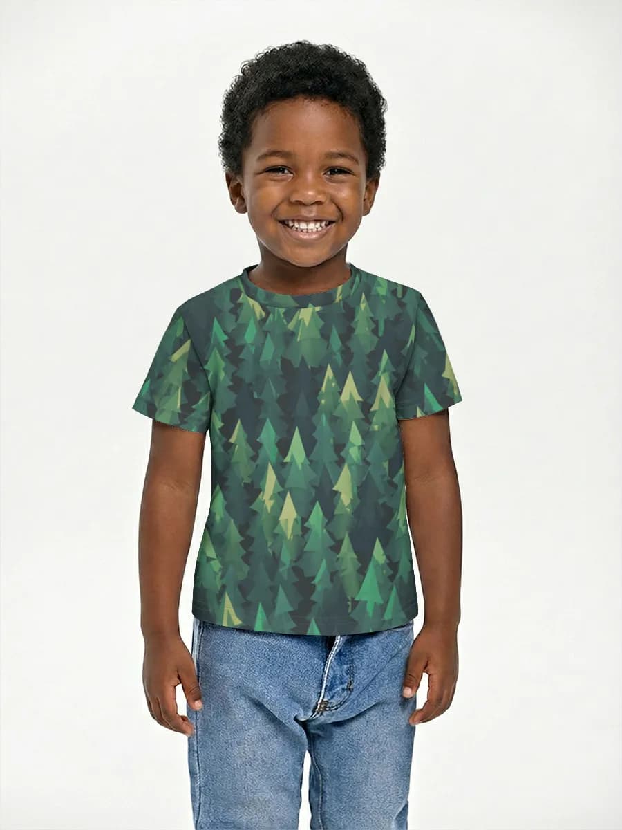 Boys' basic cotton T-shirt