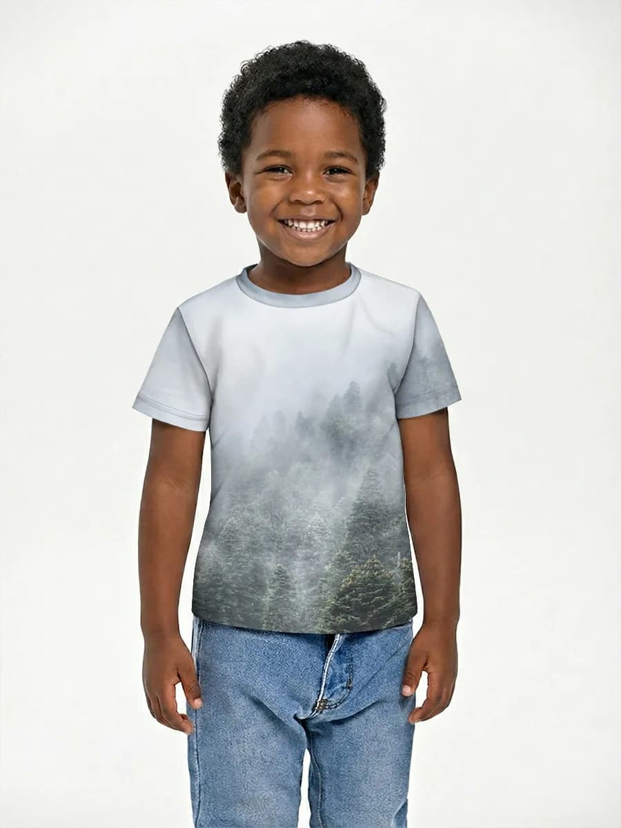 Boys' basic cotton T-shirt