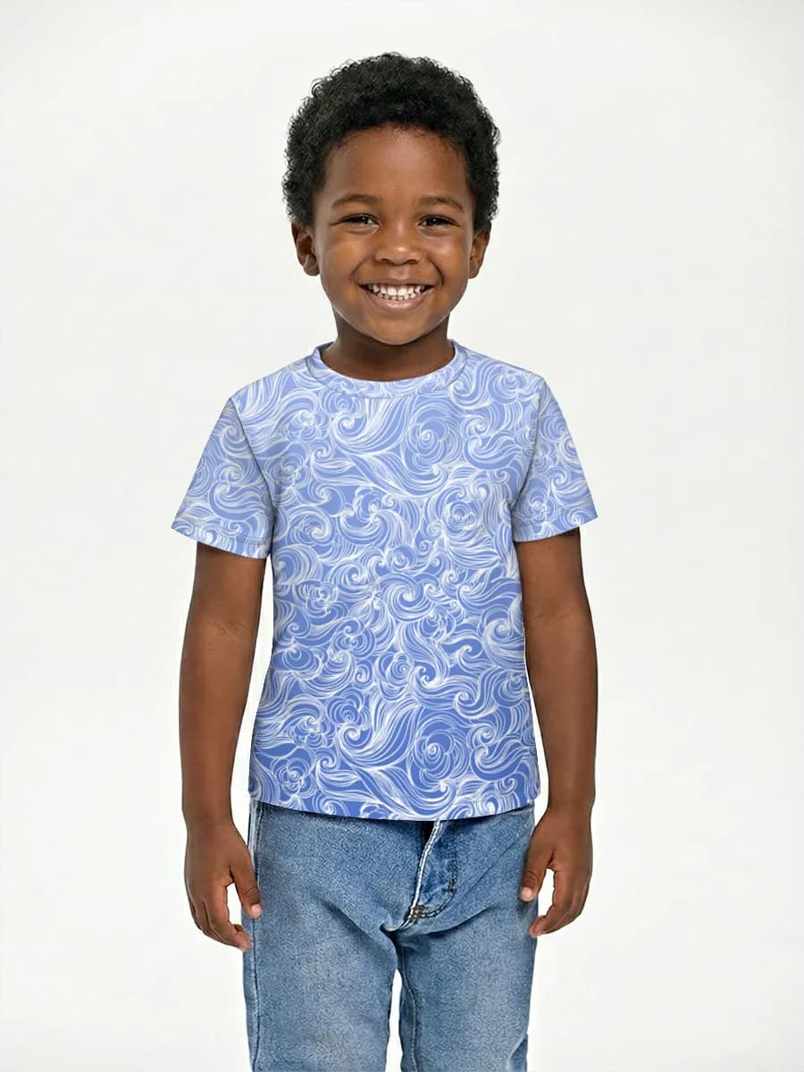 Boys' basic cotton T-shirt