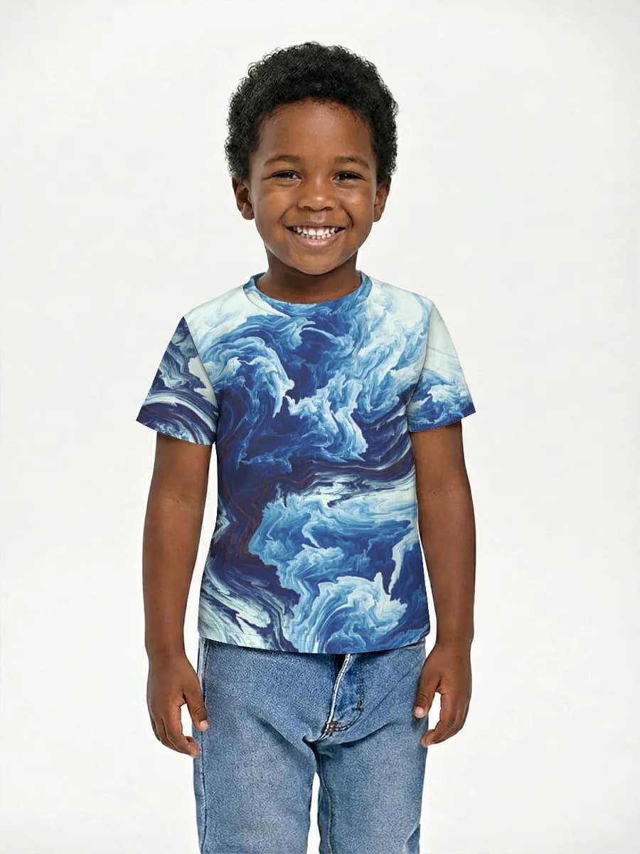 Boys' basic cotton T-shirt