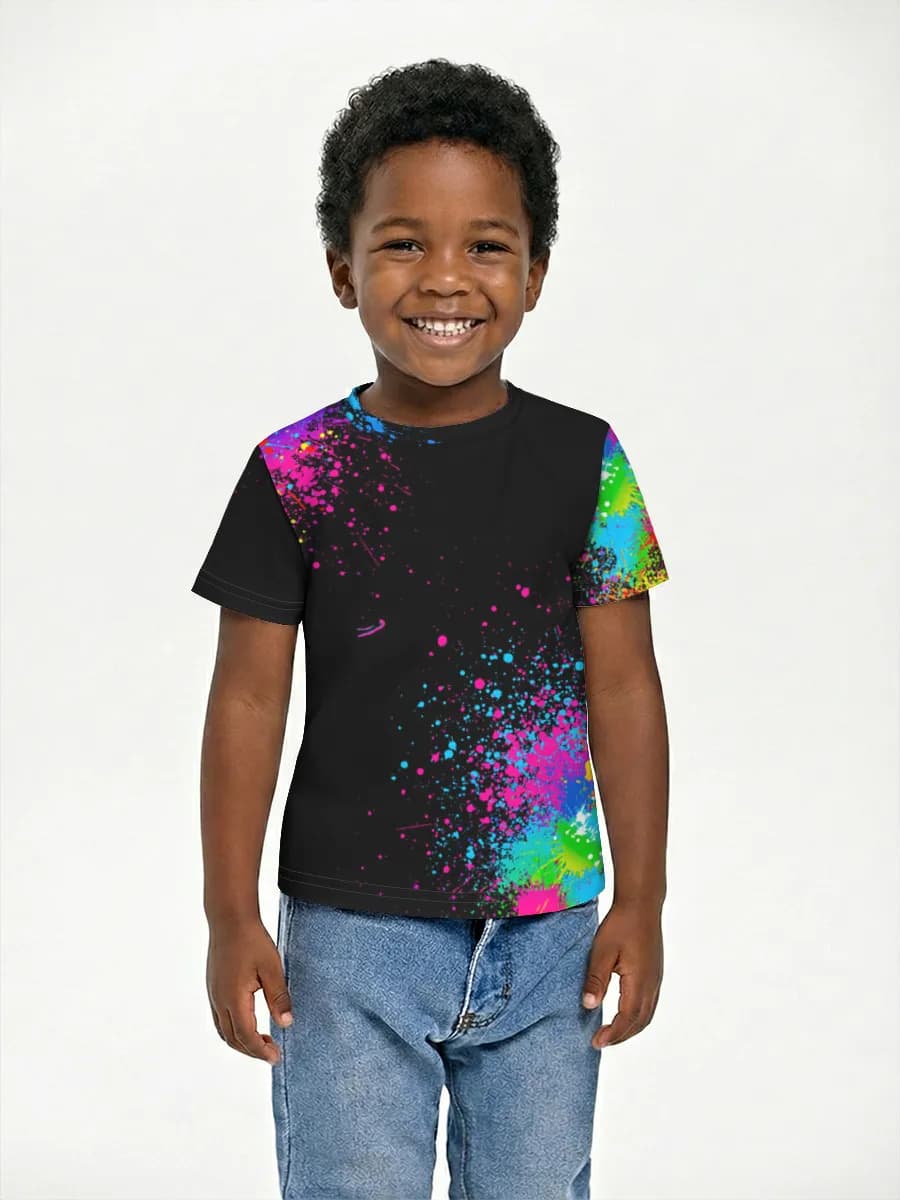 Boys' basic cotton T-shirt