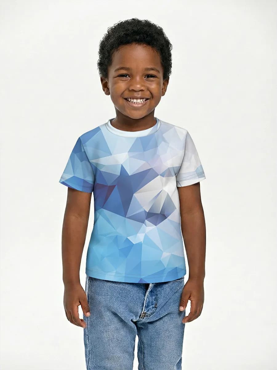 Boys' basic cotton T-shirt