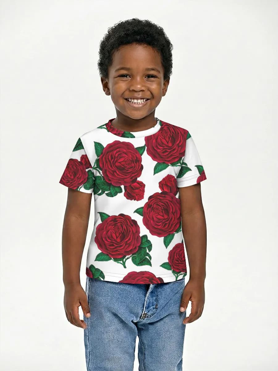 Boys' basic cotton T-shirt