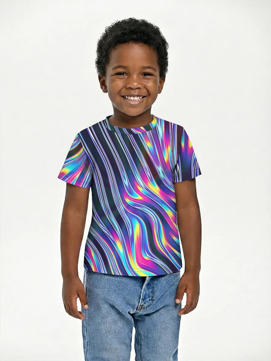 Boys' basic cotton T-shirt