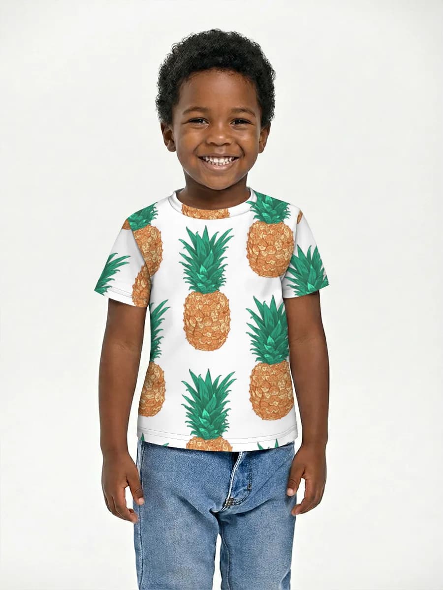 Boys' basic cotton T-shirt