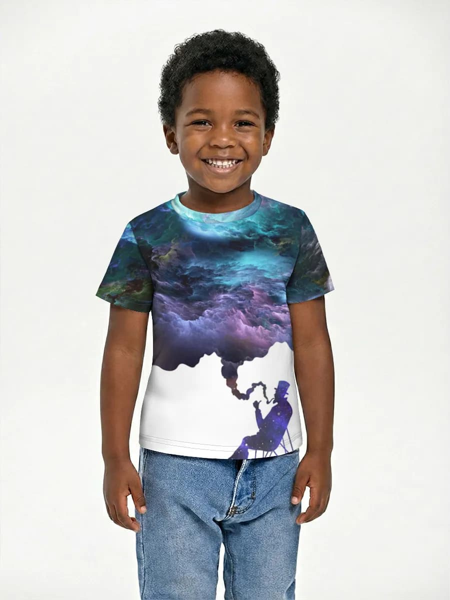 Boys' basic cotton T-shirt