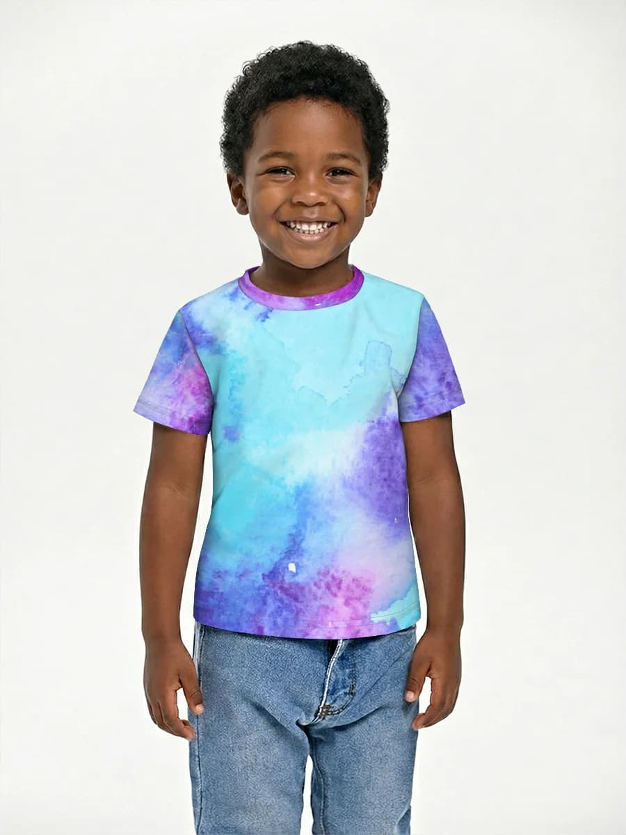 Boys' basic cotton T-shirt