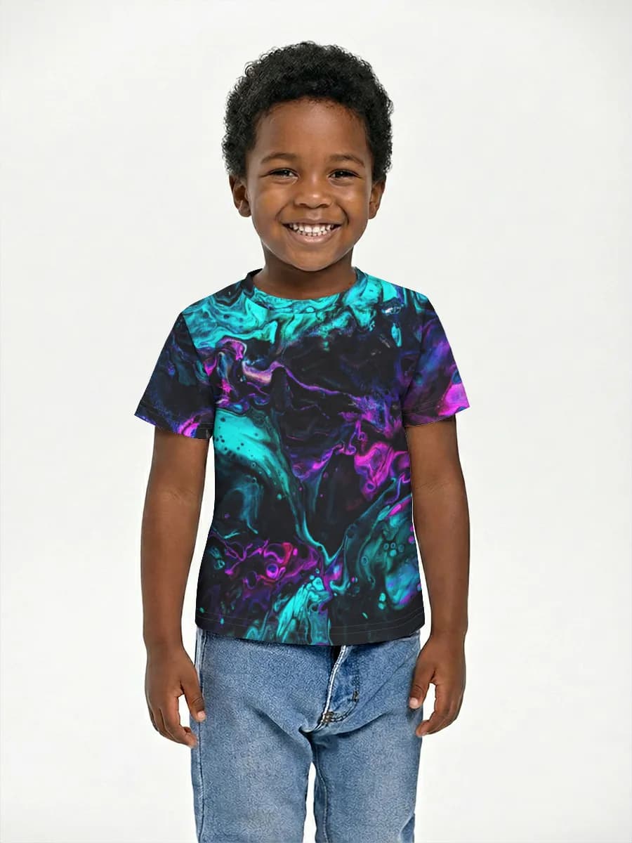 Boys' basic cotton T-shirt