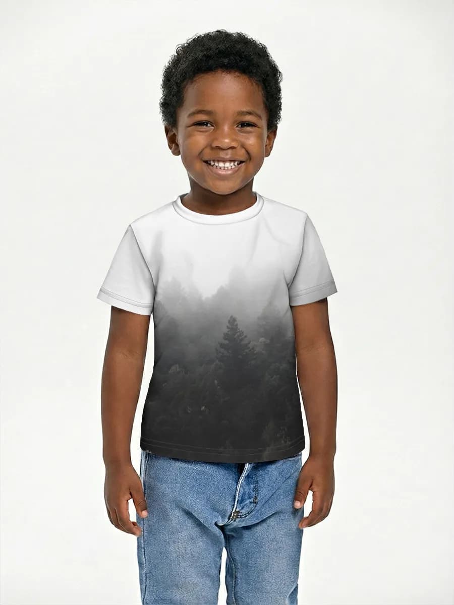 Boys' basic cotton T-shirt