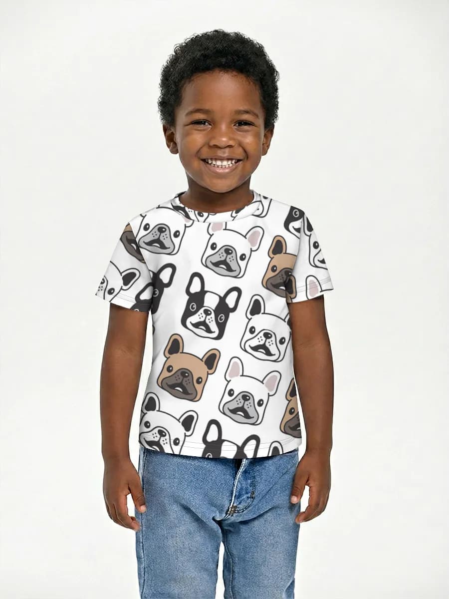Boys' basic cotton T-shirt