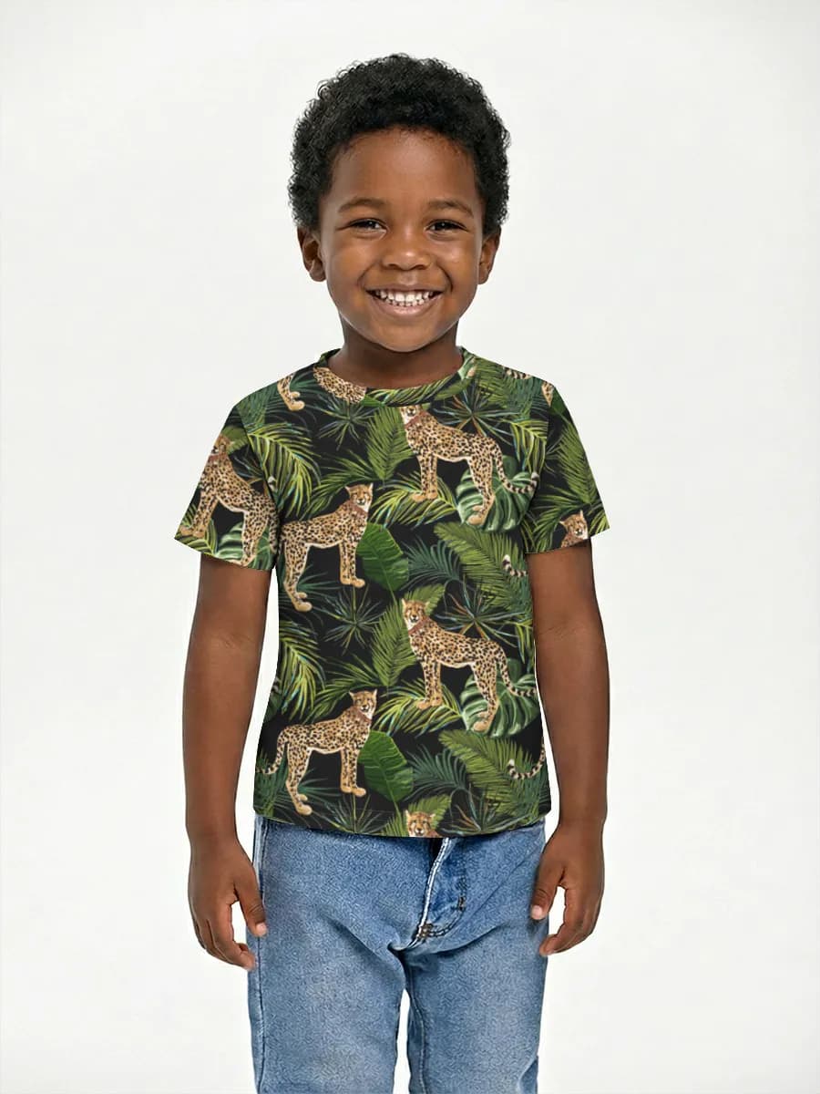 Boys' basic cotton T-shirt