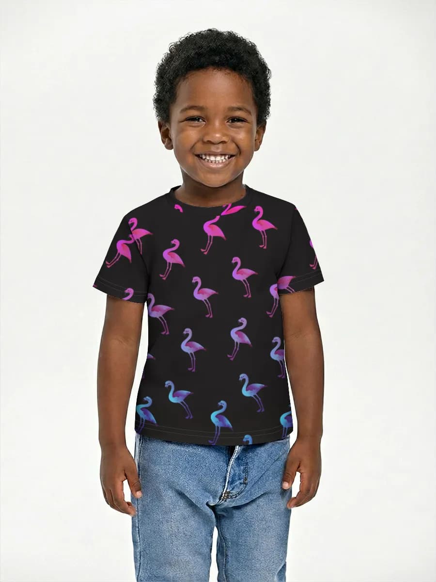 Boys' basic cotton T-shirt