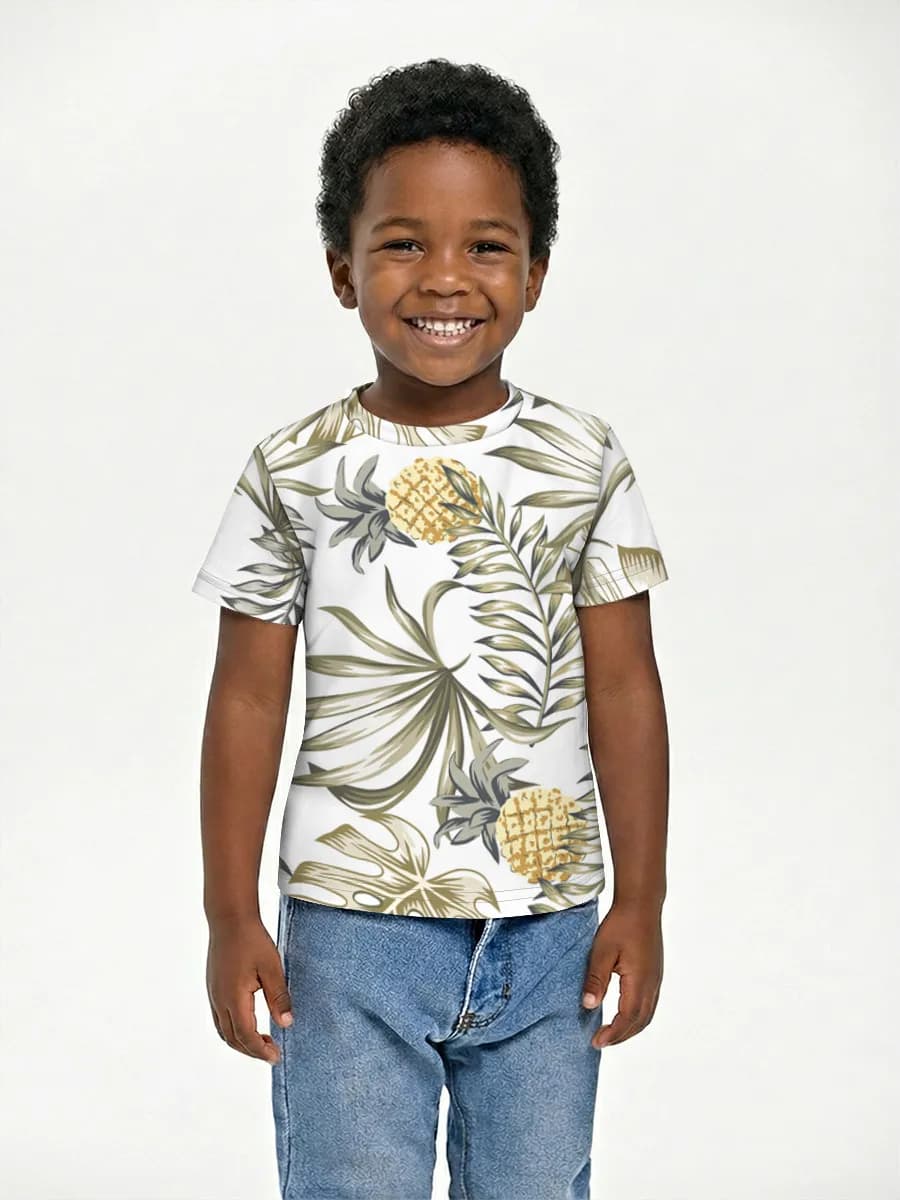Camiseta Básica de Algodón Niño