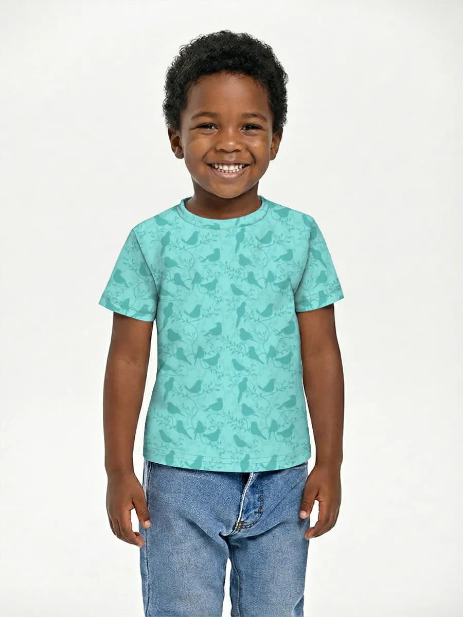 Basic Baumwoll-T-Shirt Jungen