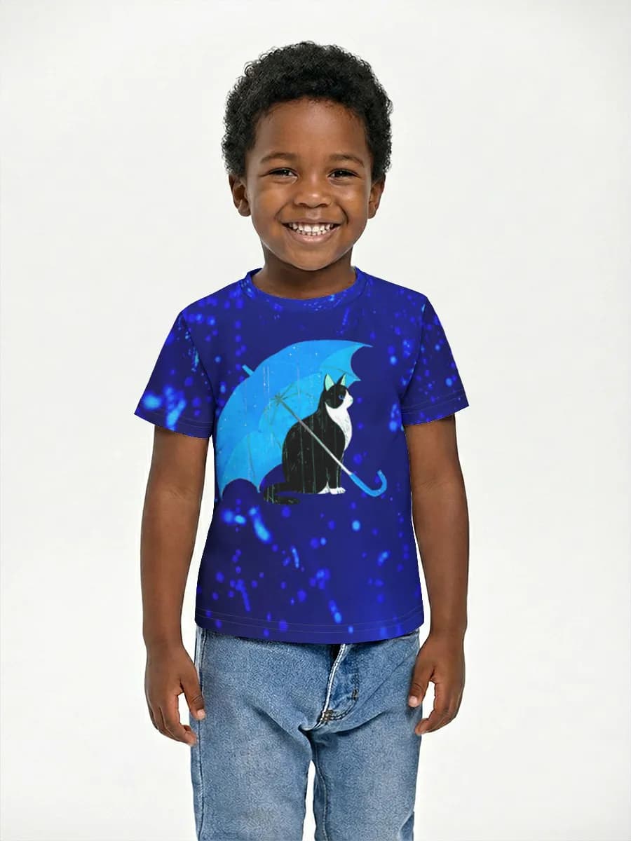 Boys' basic cotton T-shirt