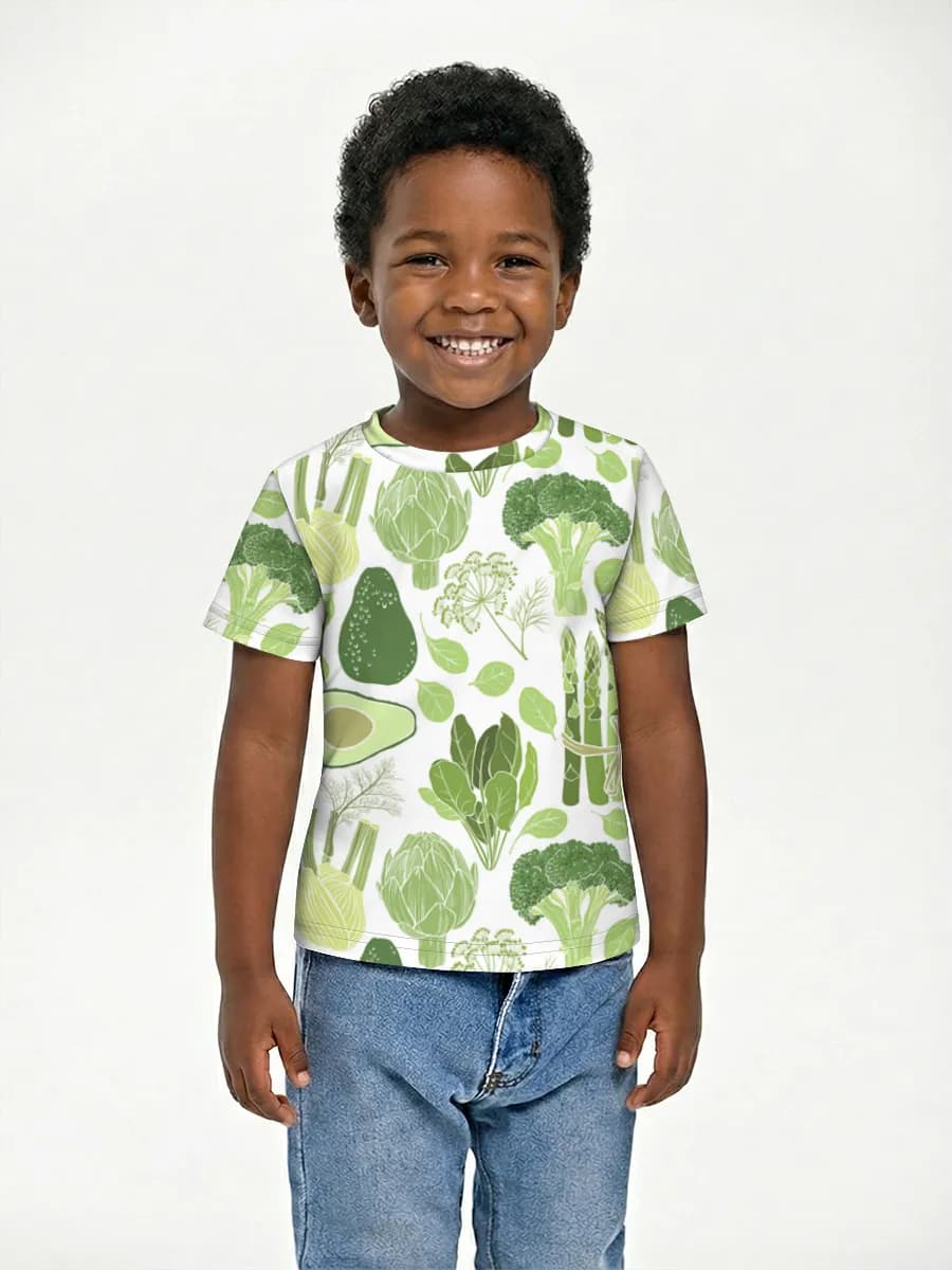 Boys' basic cotton T-shirt