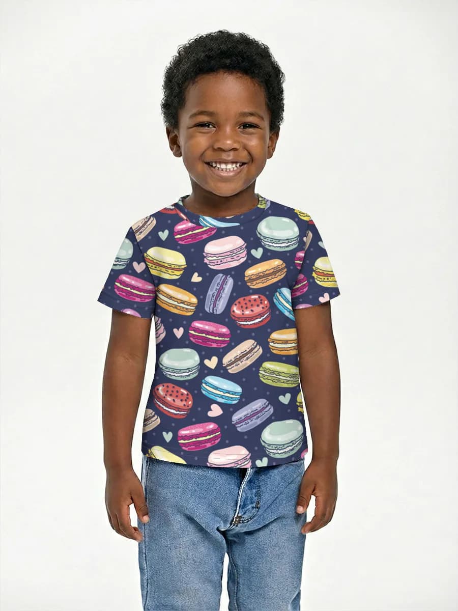 Boys' basic cotton T-shirt