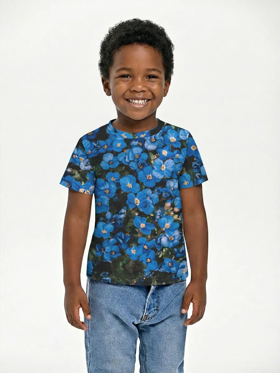 Boys' basic cotton T-shirt