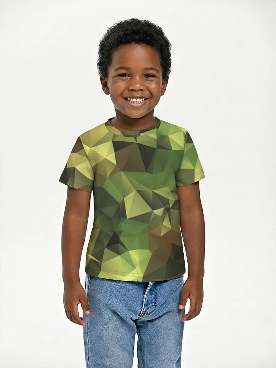 Boys' basic cotton T-shirt
