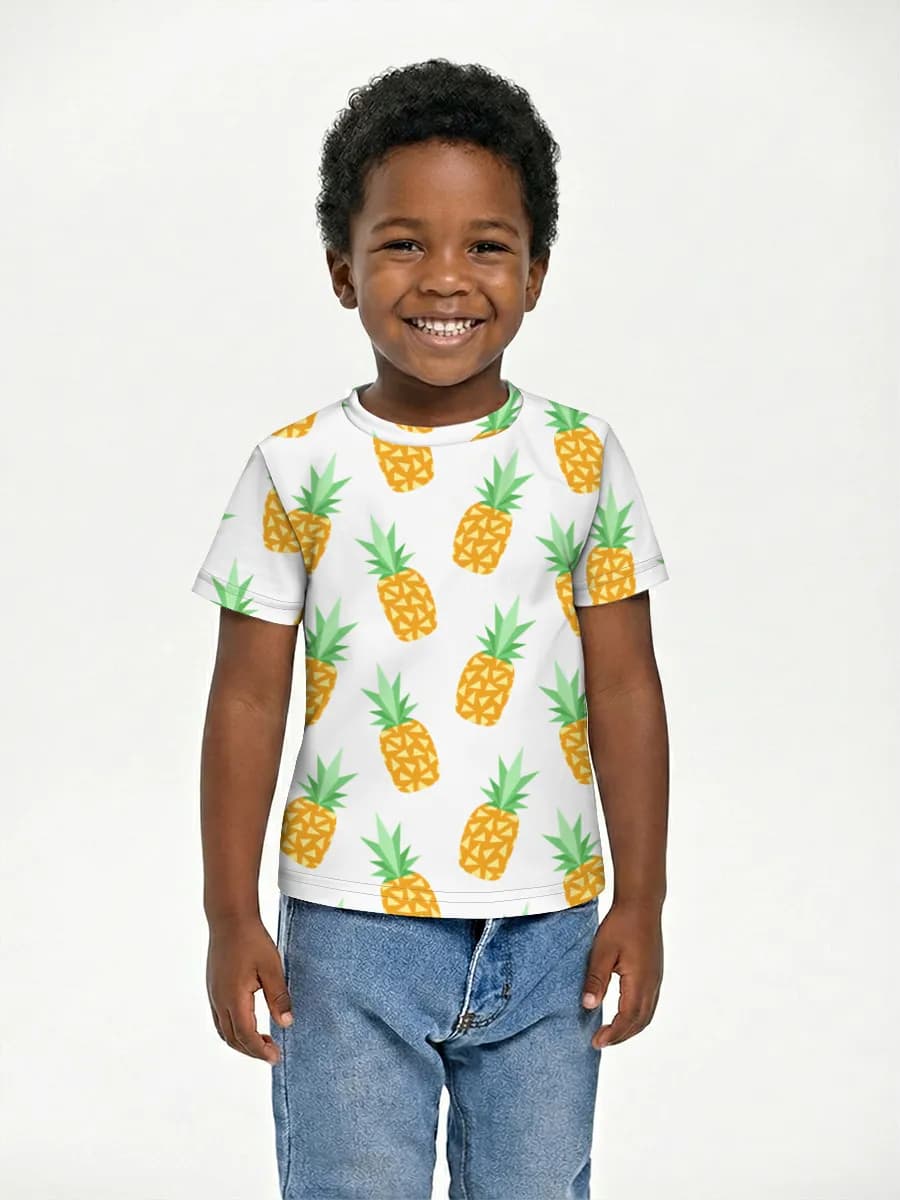 Boys' basic cotton T-shirt
