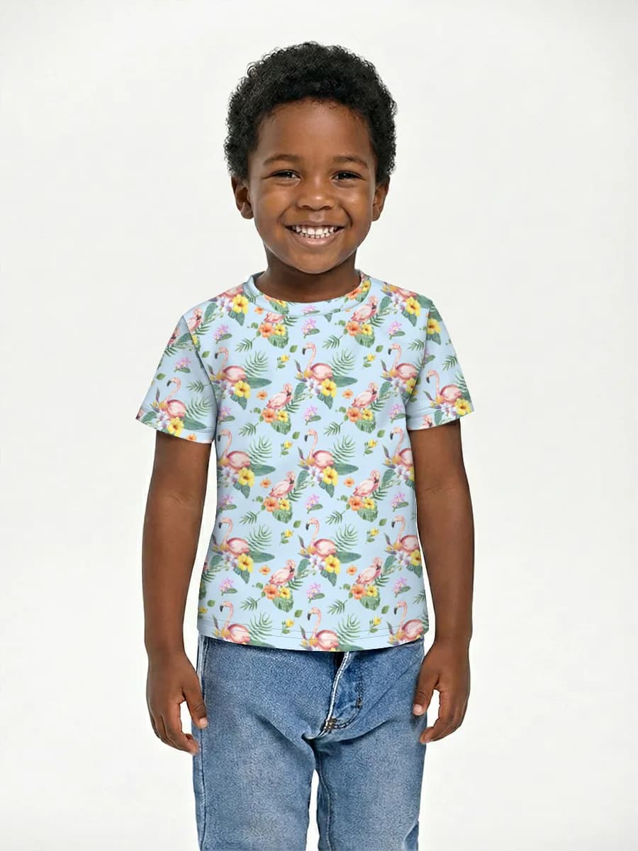 Basic Baumwoll-T-Shirt Jungen