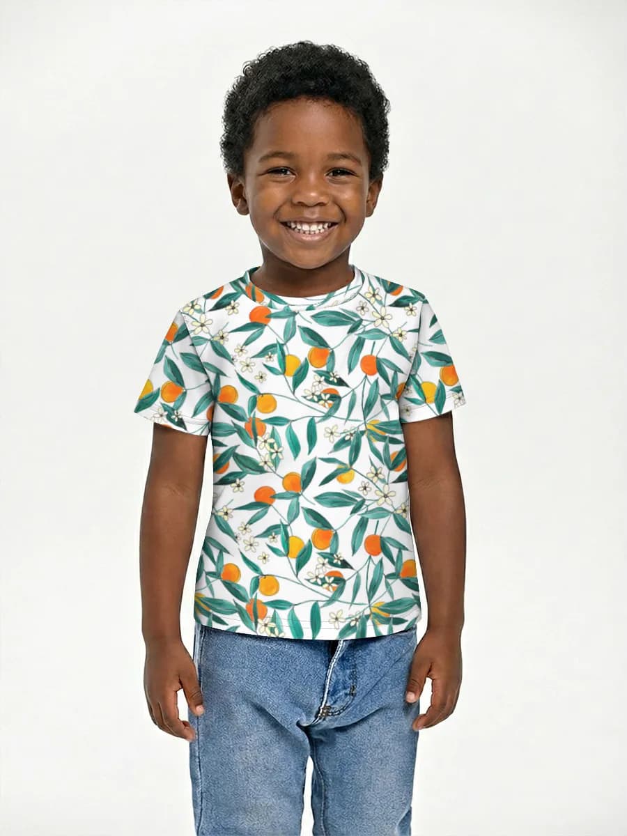 Camiseta Básica de Algodón Niño