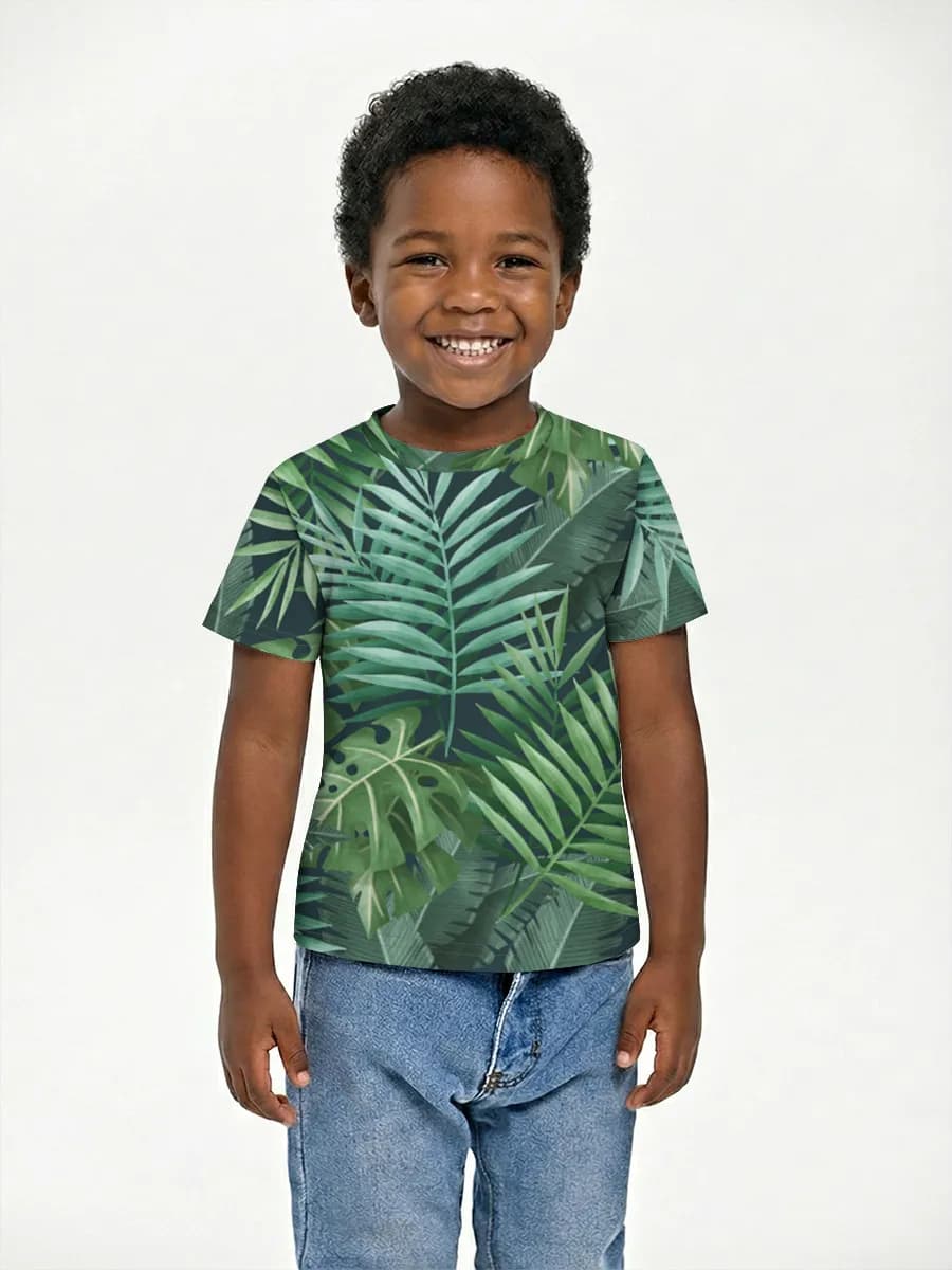 Camiseta Básica de Algodón Niño
