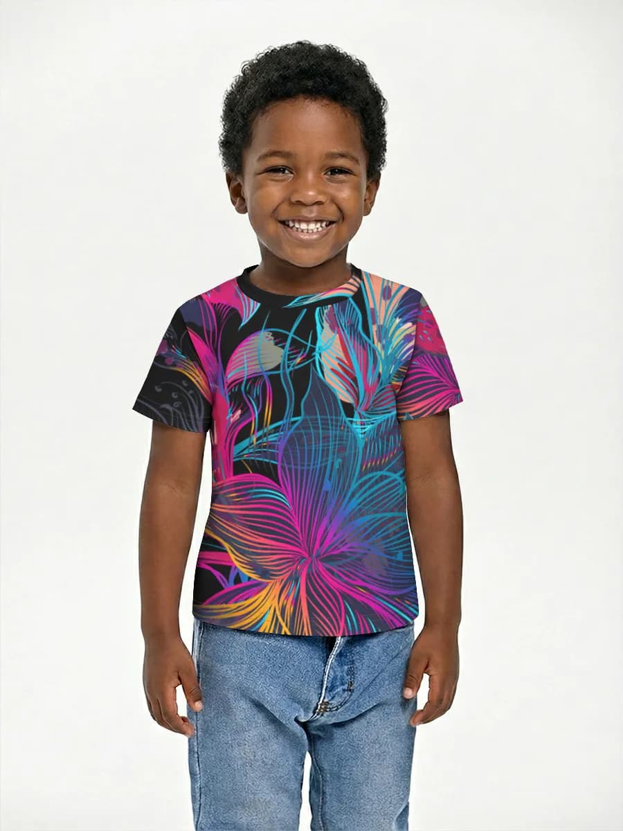 Camiseta Básica de Algodón Niño
