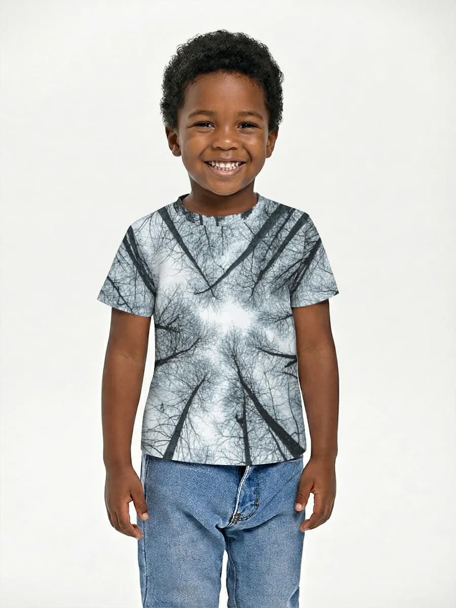 Boys' basic cotton T-shirt