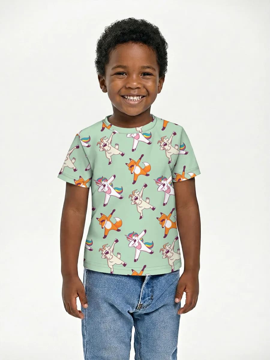 Boys' basic cotton T-shirt