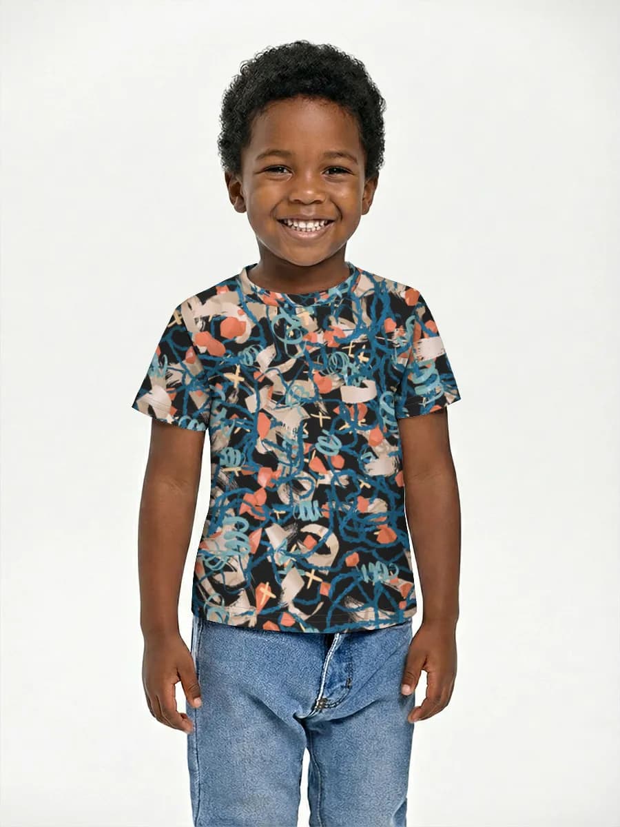 Boys' basic cotton T-shirt