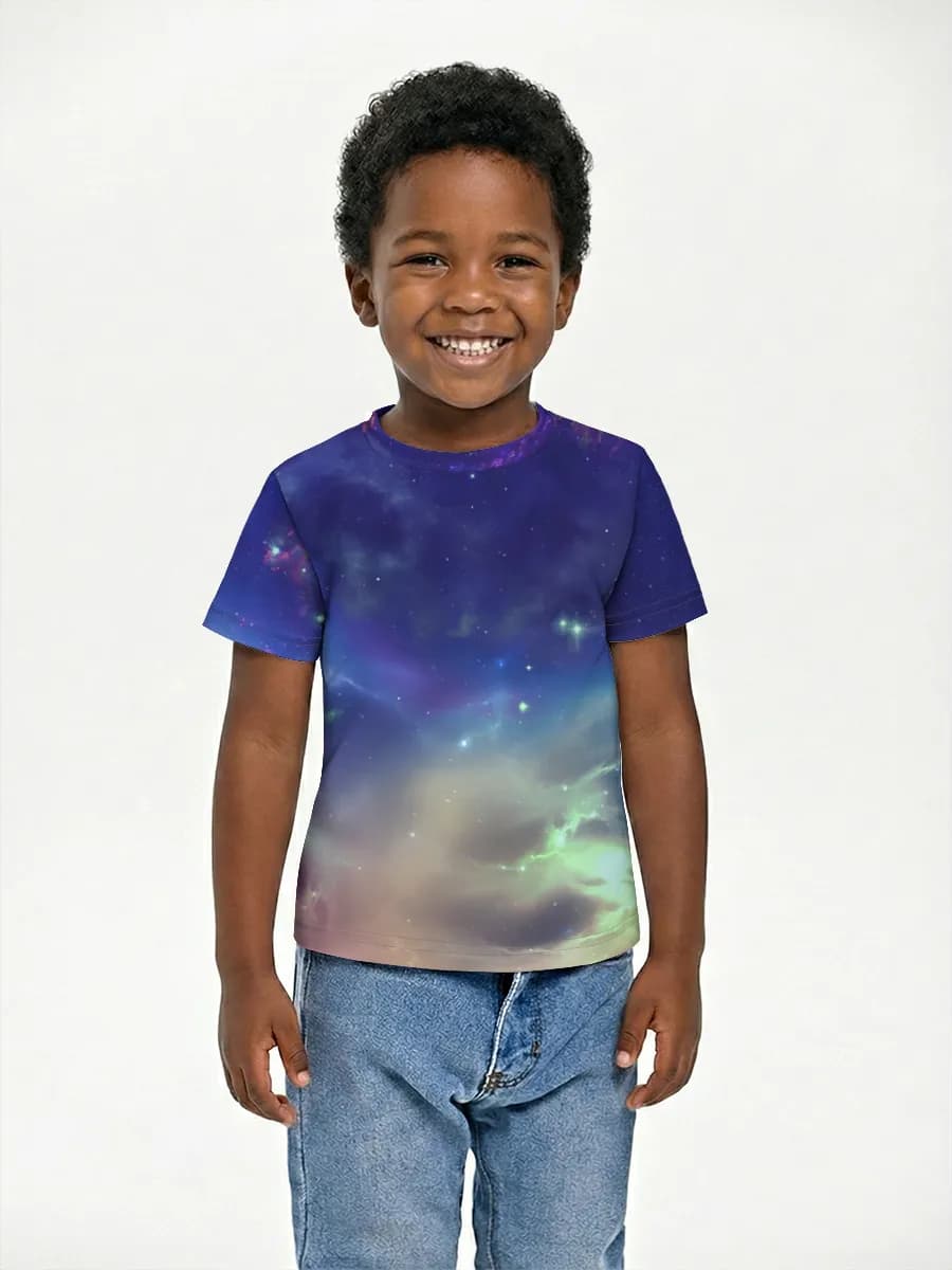 Basic Baumwoll-T-Shirt Jungen