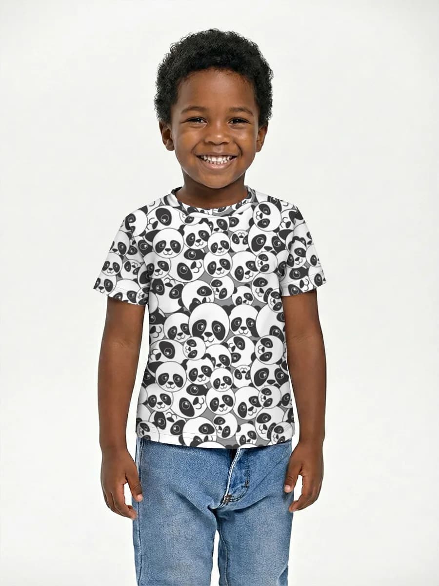 Basic Baumwoll-T-Shirt Jungen