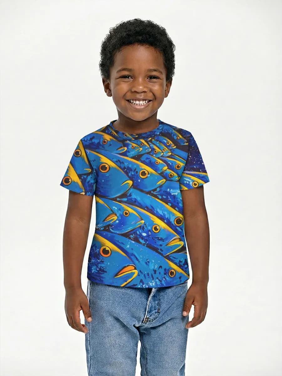 Camiseta Básica de Algodón Niño