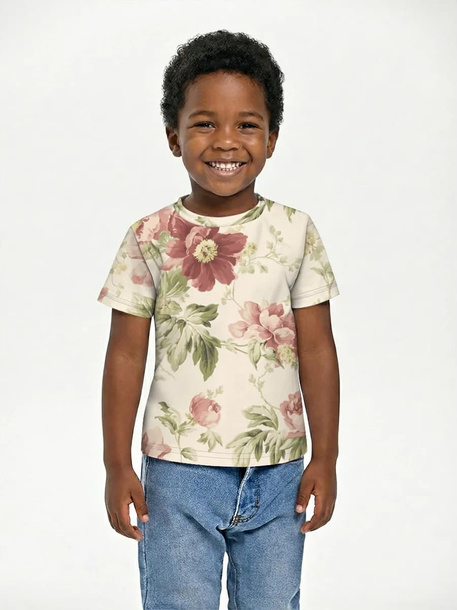 Camiseta Básica de Algodón Niño