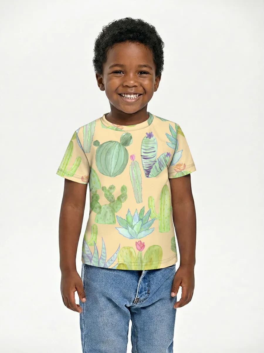 Camiseta Básica de Algodón Niño
