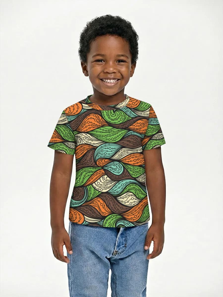 Boys' basic cotton T-shirt