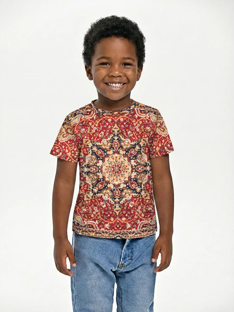 Basic Baumwoll-T-Shirt Jungen