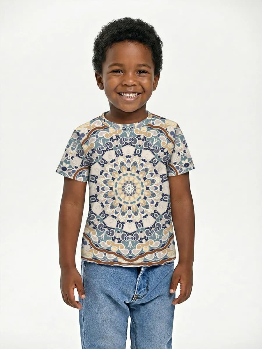 Boys' basic cotton T-shirt