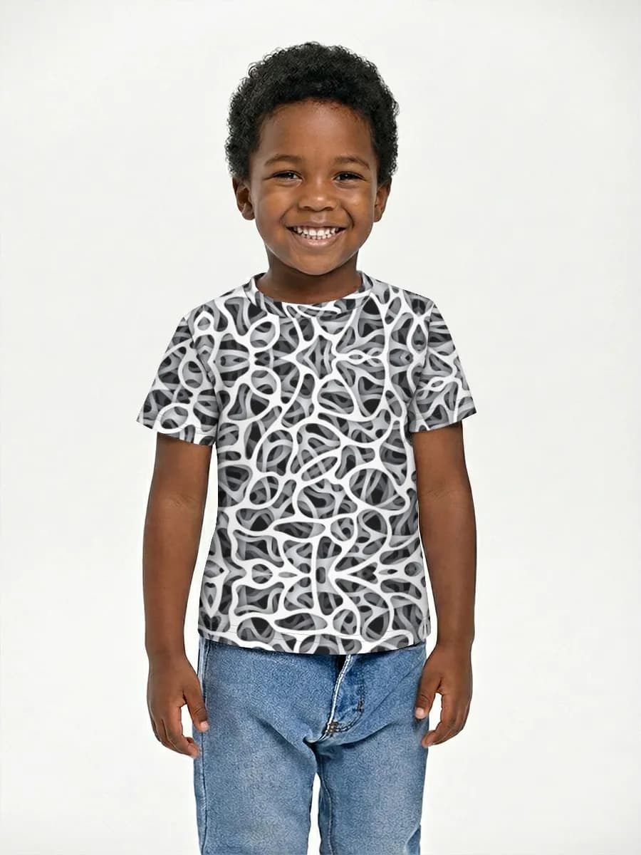 Boys' basic cotton T-shirt