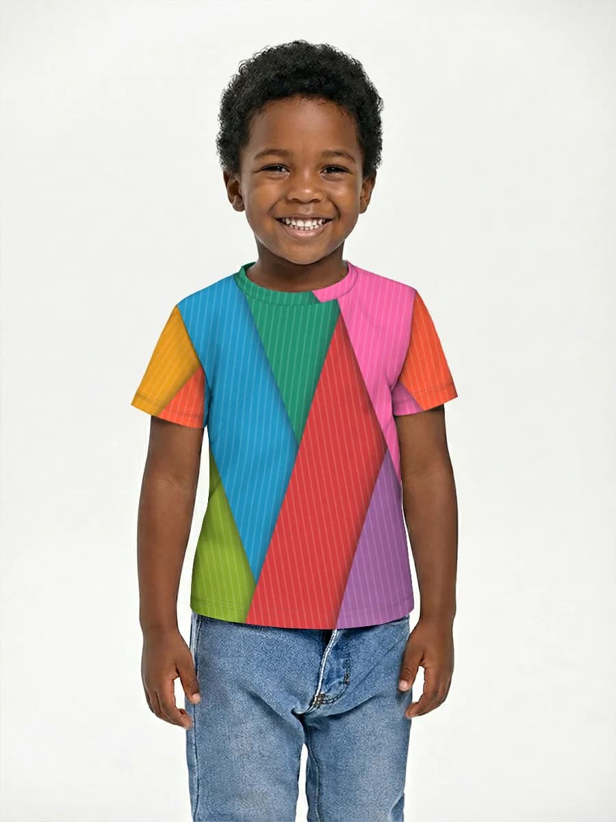 Boys' basic cotton T-shirt