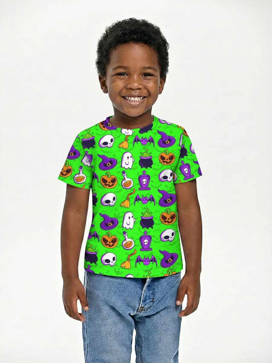Basic Baumwoll-T-Shirt Jungen