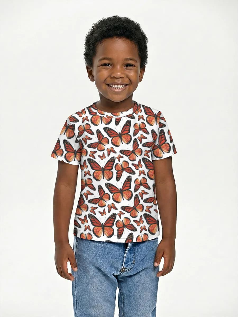 Boys' basic cotton T-shirt