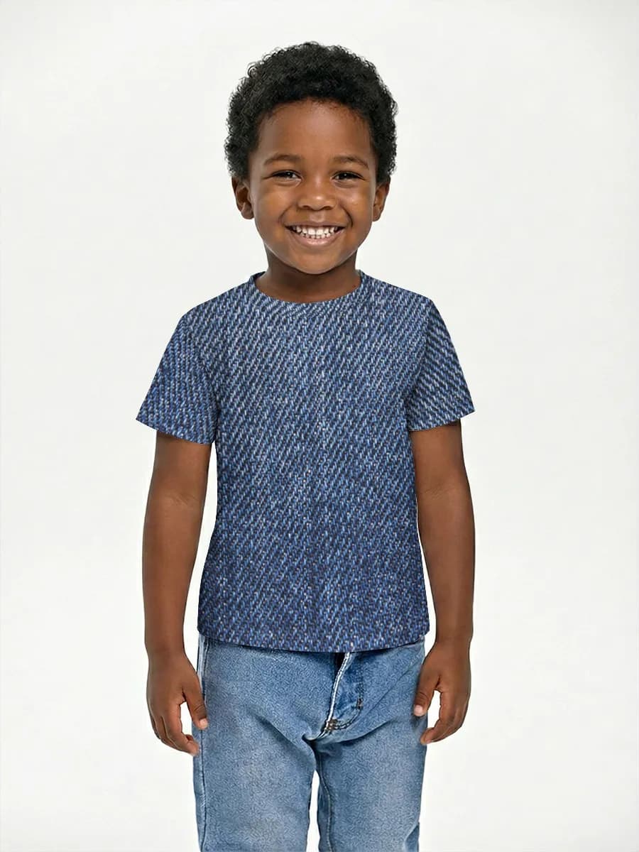 Boys' basic cotton T-shirt