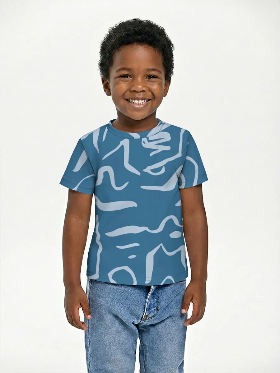 Boys' basic cotton T-shirt