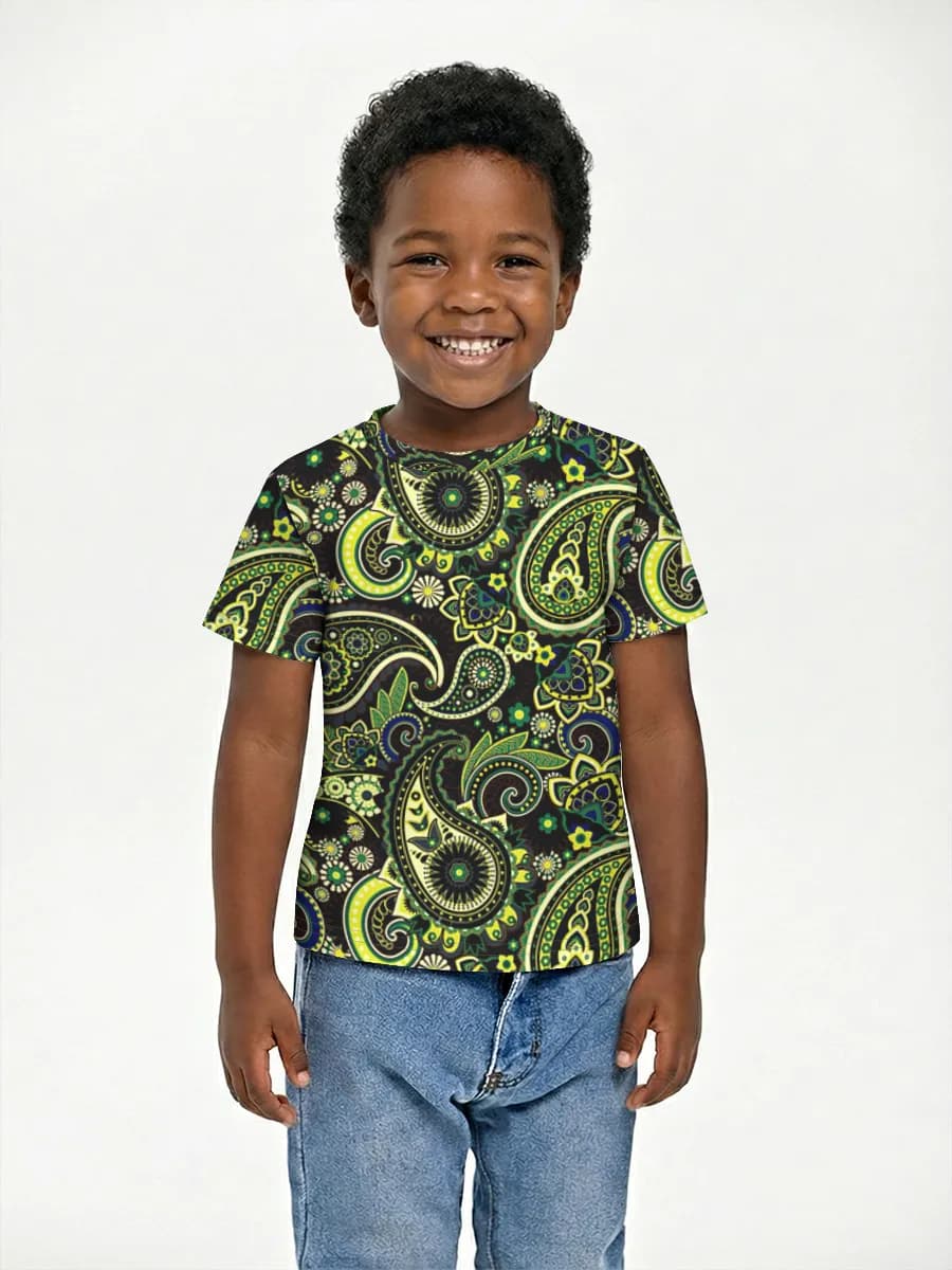 Basic Baumwoll-T-Shirt Jungen