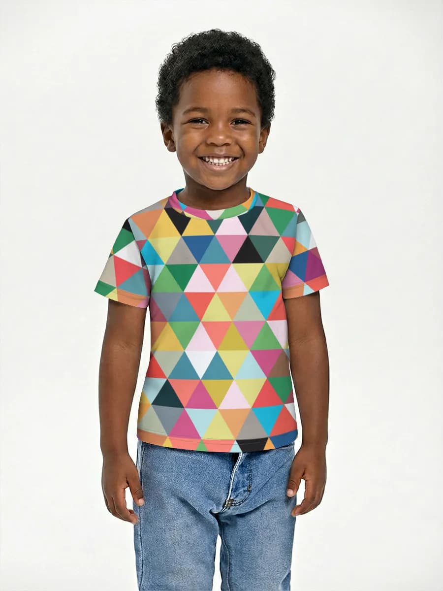 Basic Baumwoll-T-Shirt Jungen