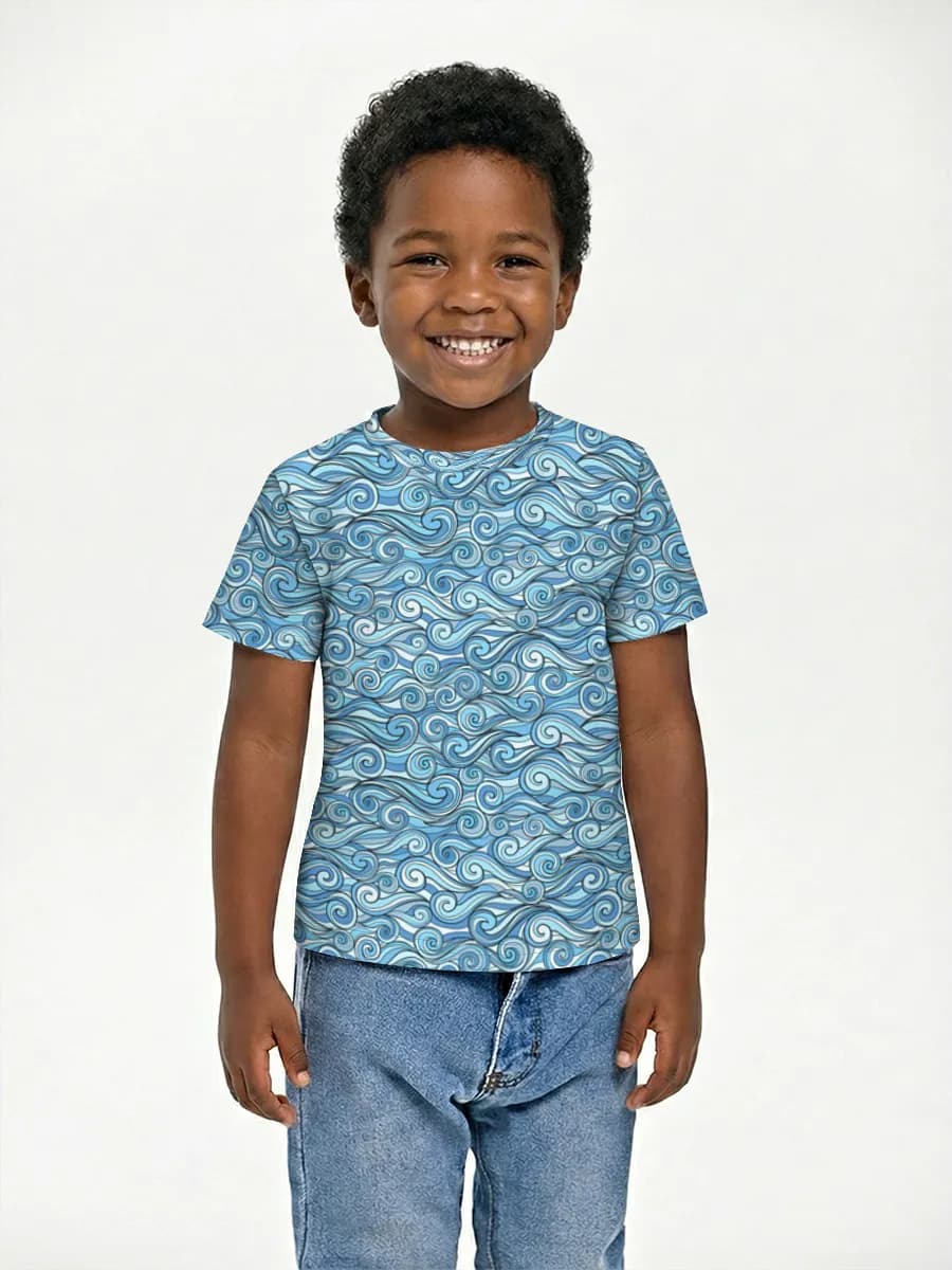 Boys' basic cotton T-shirt
